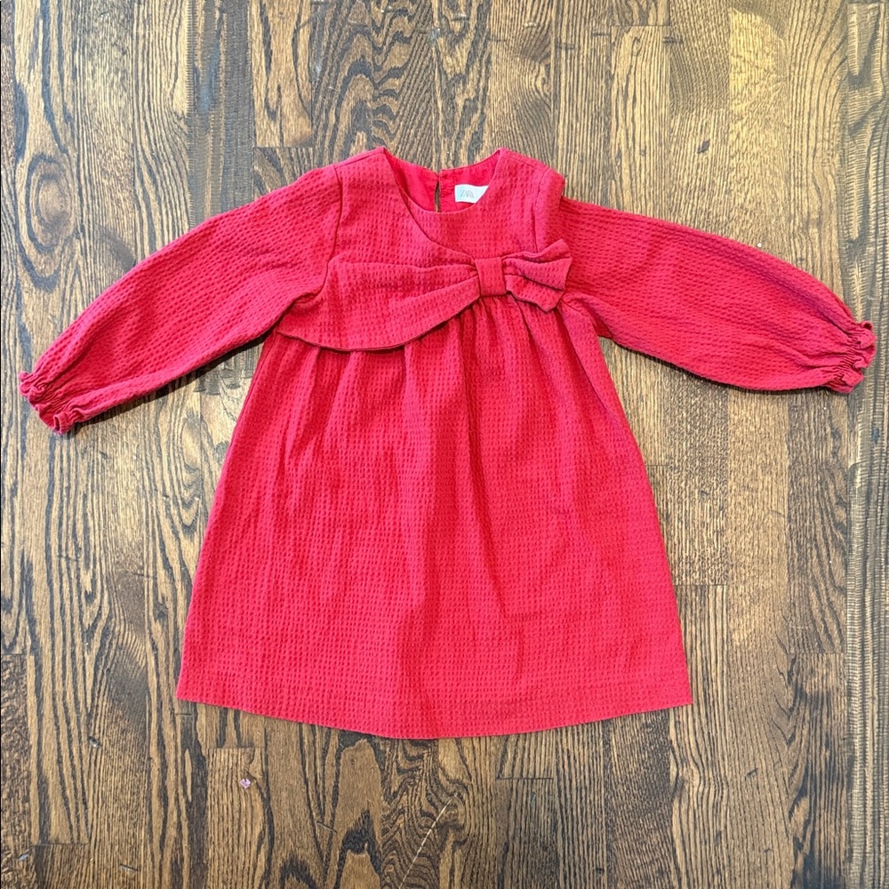 Zara Vibrant Red Kids Casual Dress